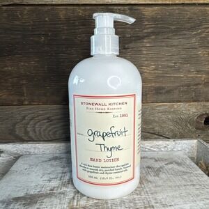 Stonewall Kitchen Grapefruit And Thyme Hand Lotion 16.9 Oz | MSRP = $20
